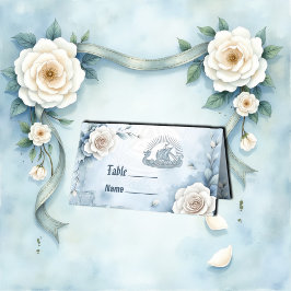Floral Lijst met Rozen en Keltisch design. Plaatskaartje