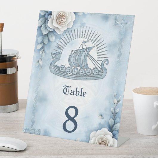 Floral Lijst met Rozen en Keltisch design. Reclamebord Met Voetstuk (Insitu)