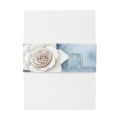 Floral Lijst met Rozen en Keltisch design. Uitnodigingen Wikkel (Achterkant Voorbeeld)