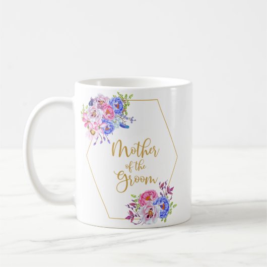 Floral Lijst Moeder van de Mok van de Groom Coffee (Links)