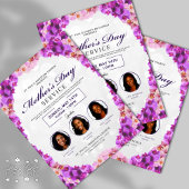 Floral Lijst Moederdag Church Service Flyer