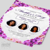 Floral Lijst Moederdag Church Service Flyer