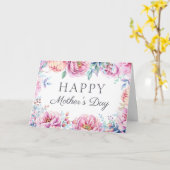 Floral Lijst Moederdag Kaart (Gele Bloem)