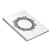 Floral Lijst  naam Monogram Notitieboek (Rechterzijde)