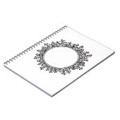 Floral Lijst  naam Monogram Notitieboek (Linkerzijde)