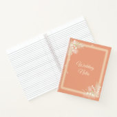 Floral Lijst op Notbook Notitieboek (Binnen)