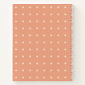 Floral Lijst op Notbook Notitieboek (Achterkant)