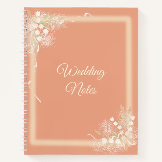 Floral Lijst op Notbook Notitieboek (Voorkant)