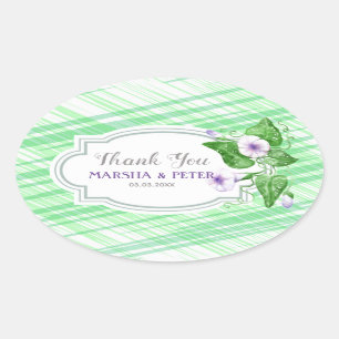 Floral Lijst Ovale Sticker