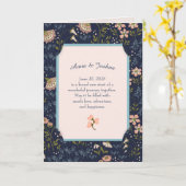 Floral Lijst Pas getrouwd gefeliciteerd Kaart (Gele Bloem)