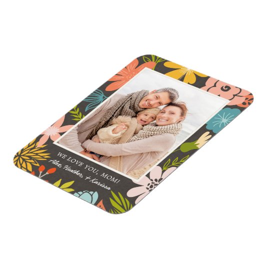 Floral Lijst Photo Magnet Magneet (Linkerzijde)