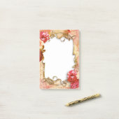 Floral Lijst Post-it® Notes (Op bureau)