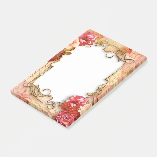 Floral Lijst Post-it® Notes (Schuin)