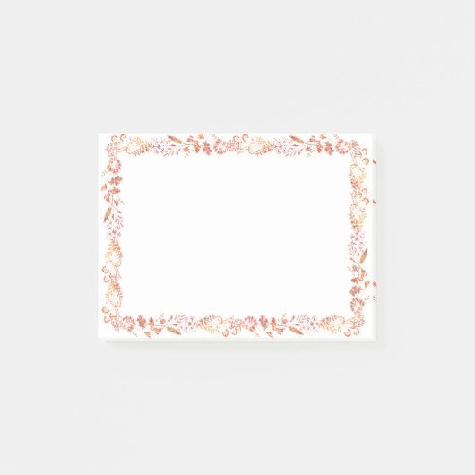 Floral Lijst Post-it® Notes (Voorkant)