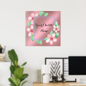 Floral Lijst Poster (Thuiskantoor)