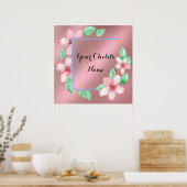 Floral Lijst Poster (Keuken)