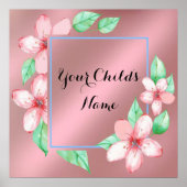 Floral Lijst Poster (Voorkant)
