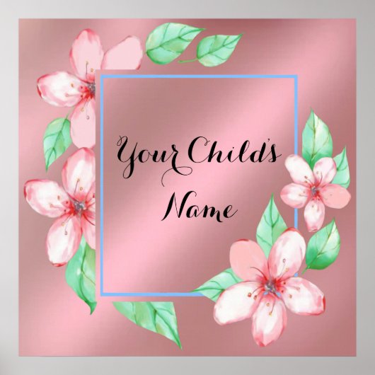 Floral Lijst Poster (Voorkant)