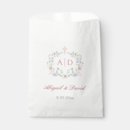 Floral Lijst Religious Wedding Monograms Bedankzakje