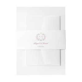 Floral Lijst Religious Wedding Monograms Uitnodigingen Wikkel