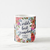 Floral Lijst - 's Werelds beste fotocollage voor o Koffiemok (Center)