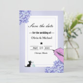 Floral lijst save the date (Staand voorkant)