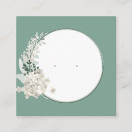  Floral Lijst Stud met Kaarten voor beeldscherm Afsprakenkaartje