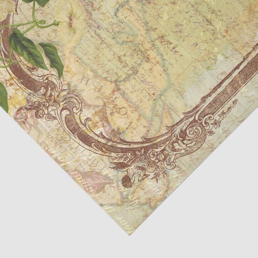  Floral Lijst Tissuepapier (Detail)