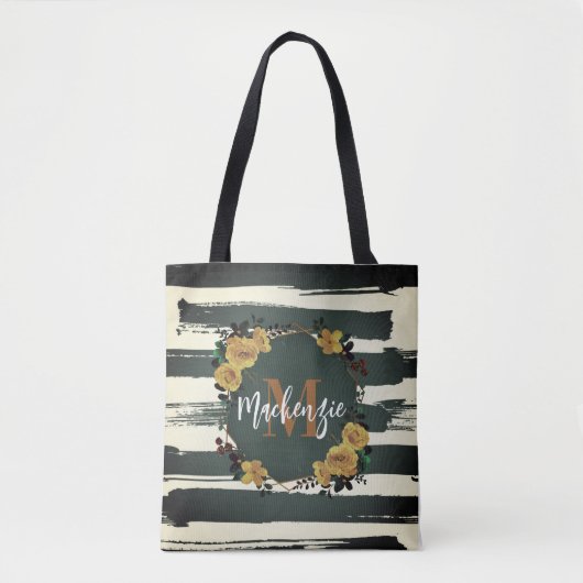  Floral Lijst Tote Bag (Voorkant)
