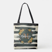  Floral Lijst Tote Bag (Achterkant)