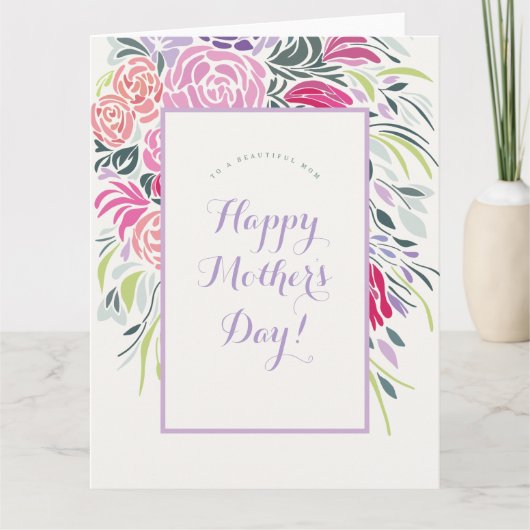 Floral Lijst Uitnodiging (Voorkant)