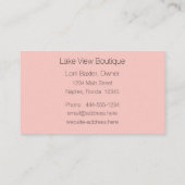 Floral Lijst Visitekaartje (Achterkant)