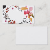 Floral lijst Visitekaartje (Voorkant / Achterkant)