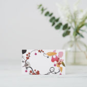 Floral lijst Visitekaartje (Staand voorkant)