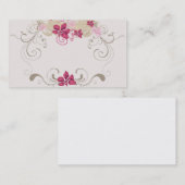 Floral lijst Visitekaartje (Voorkant / Achterkant)