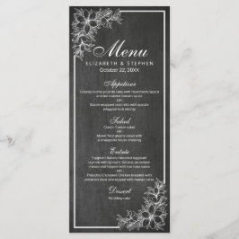 Floral Lijst Weddenschap Menu