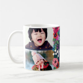 Floral Lijst World's Best Grandma Photo Collage Koffiemok