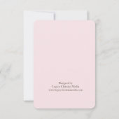 Floral Lila en Rozen briefkaart met envelop (Achterkant)