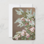 Floral Lila en Rozen briefkaart met envelop (Voorkant)