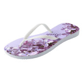 Floral Lila Flowers Weddenschap Teenslippers (Schuin)
