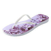 Floral Lila Flowers Wedding Moeder van de Bride Teenslippers (Schuin)