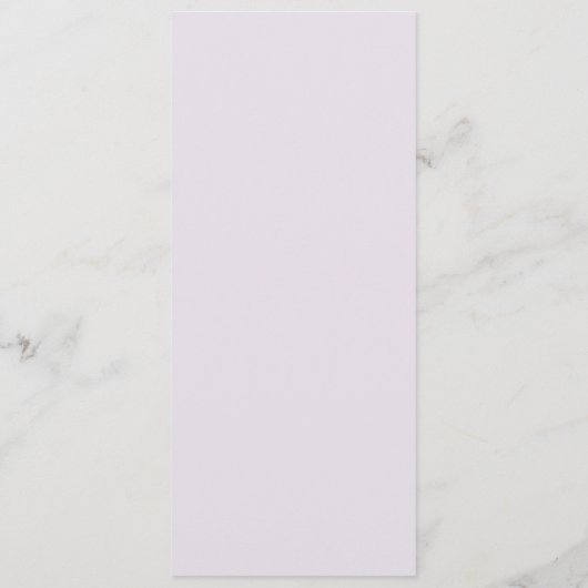 Floral Lila Lavendel Classic Menu (Achterkant)