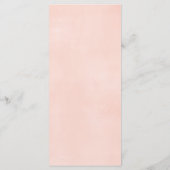 Floral lilies lente baby shower menu (Achterkant)