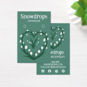 Floral Lily Oorbel Ketting Sieraden Display Kaart (Bureau)