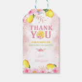 Floral limonade verjaardagscadeau Label Cadeaulabel (Voorkant)