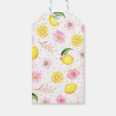 Floral limonade verjaardagscadeau Label Cadeaulabel (Achterkant)