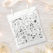 Floral Line Art Bedankzakje (Geknipt)