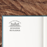Floral Line Art Curved Text Book Bord