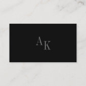 Floral Line Art Rustic Black Elegant Wedding RSVP Informatiekaartje (Achterkant)