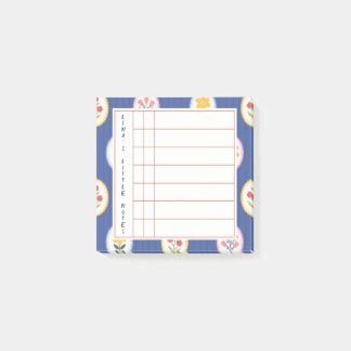 Floral Lined Frame - Blossom Time Sticky Notes